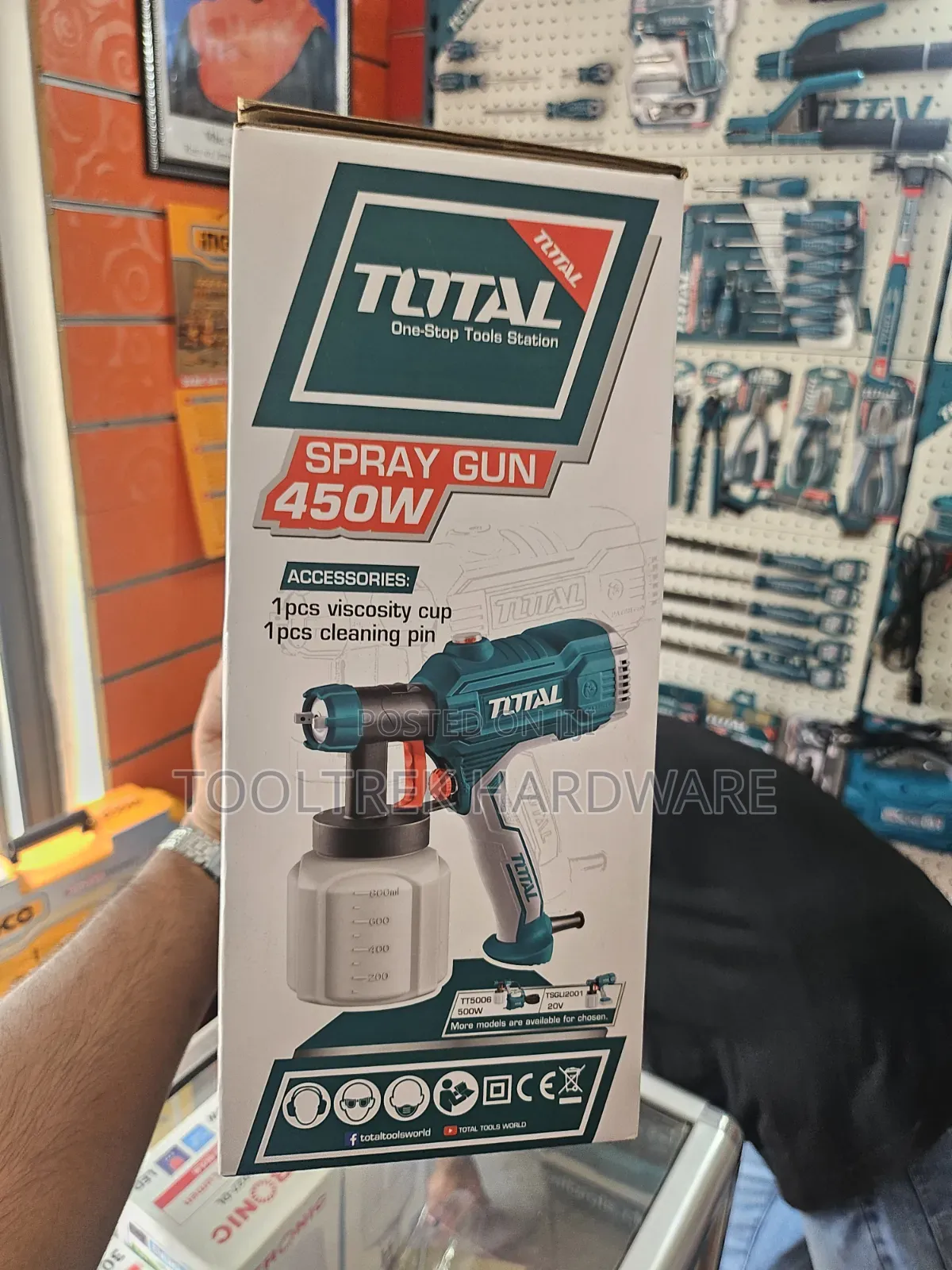 Total Electric Paint Spray Gun 450w