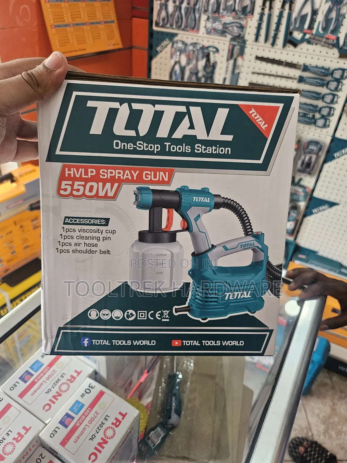 Total HVLP Paint Spray Gun 550w