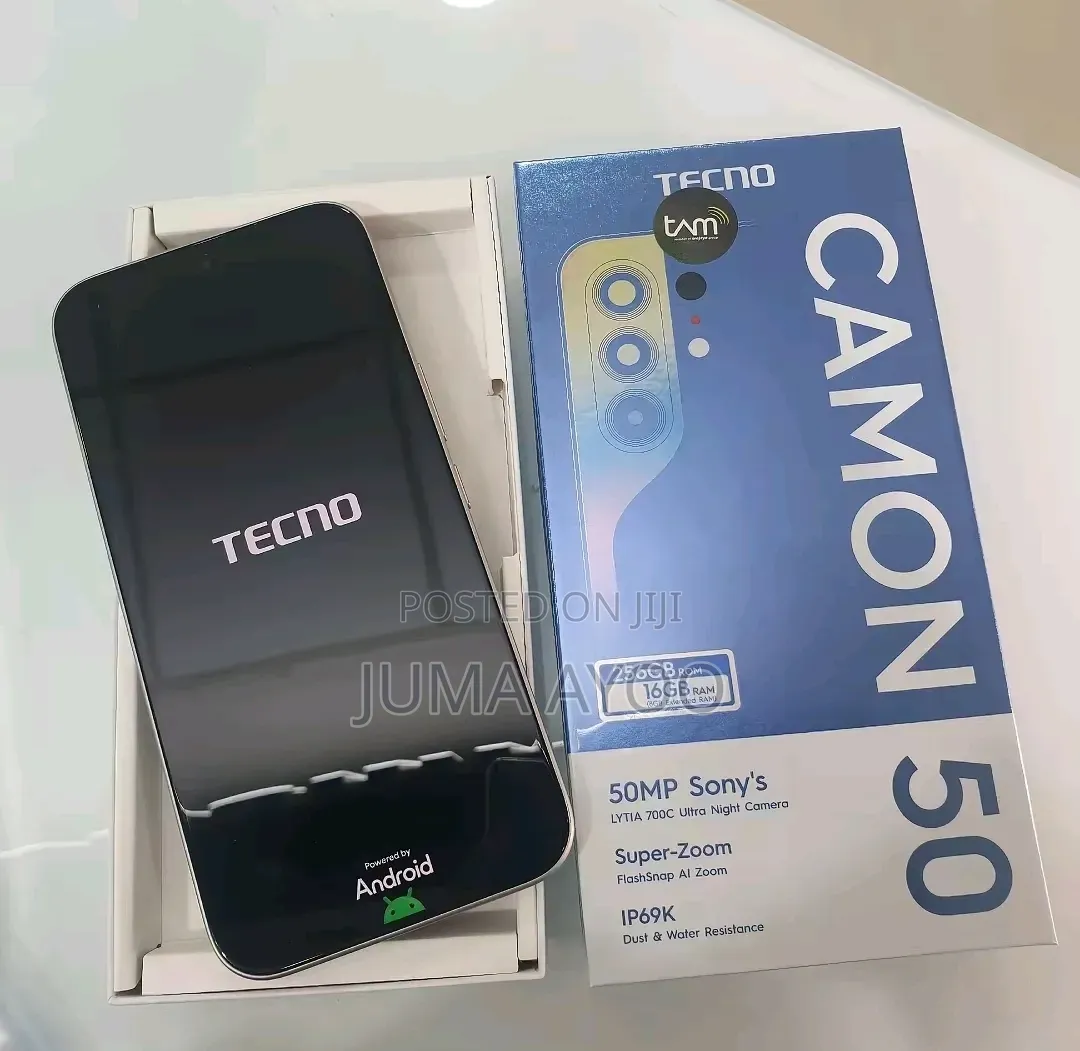 New Tecno Camon 50 Pro 256 GB Silver