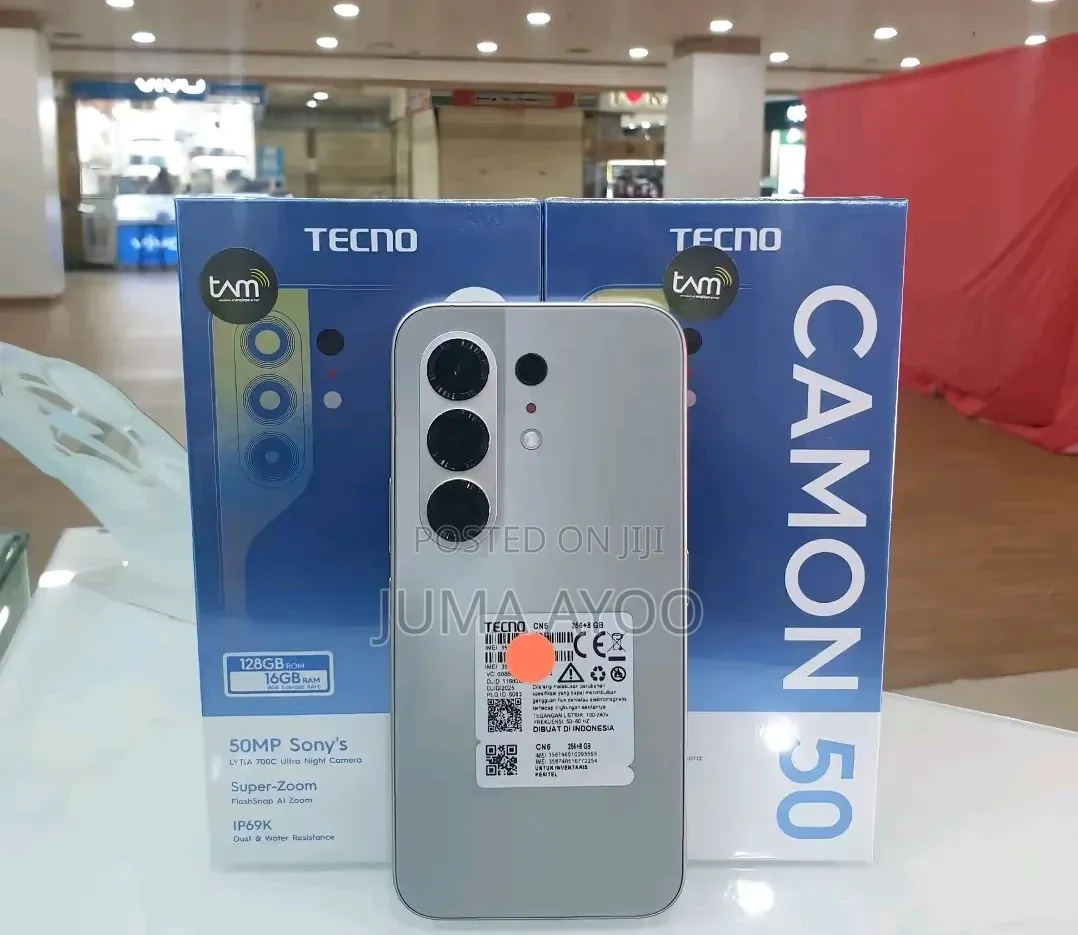 New Tecno Camon 50 Pro 256 GB Silver