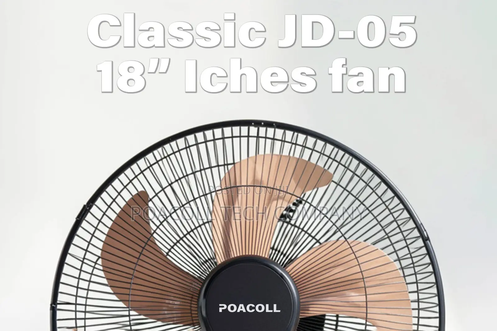 18" Inches, Remote Controlled and Metal Blade Fan / Classic Jd-05