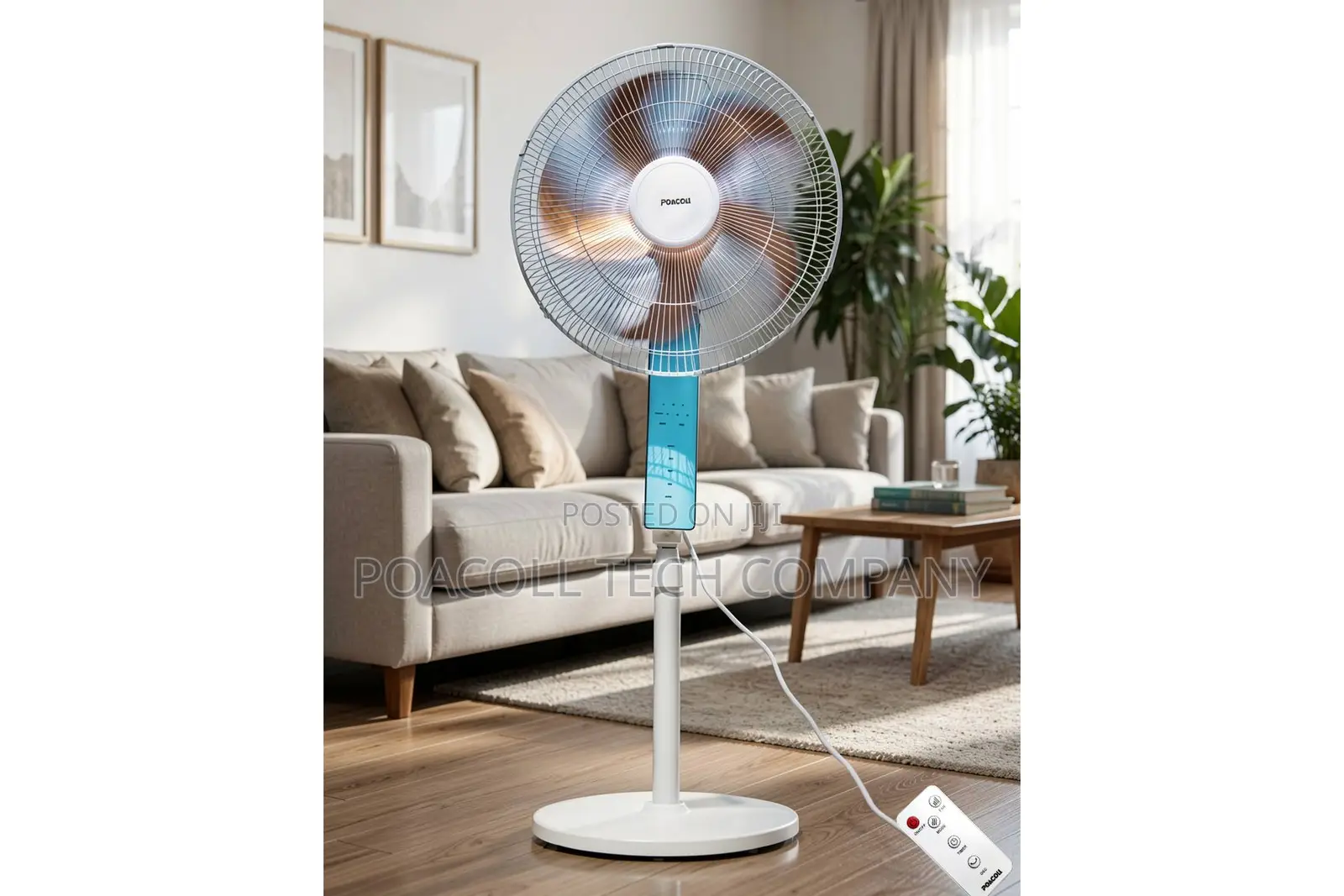 18" Inches, Remote Controlled and Metal Blade Fan / Classic Jd-05