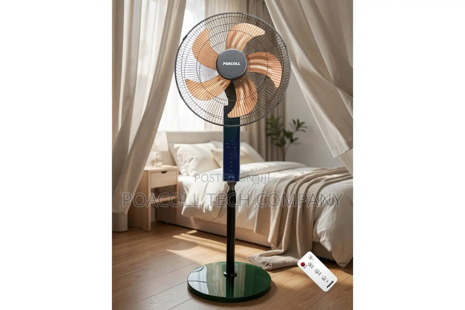 18" Inches, Remote Controlled and Metal Blade Fan / Classic Jd-05