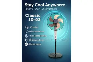 Stand Fan, 16" Inches Metal Blade / Classic Jd-03