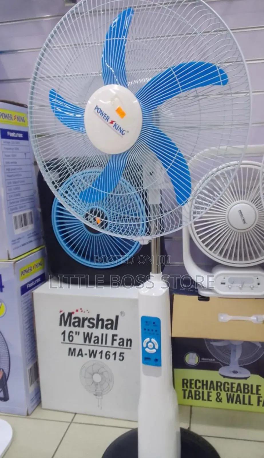 Powerking Rechargable Stand Fan