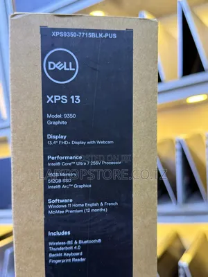 New Laptop Dell XPS 13 9350 16GB Intel Core Ultra 7 SSD 512GB