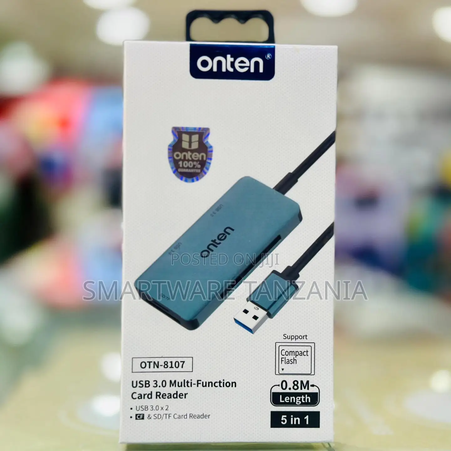 Onten Otn-8107 Usb 3.0 5-in-1 Card Reader Cf Sd Tf 0.8m