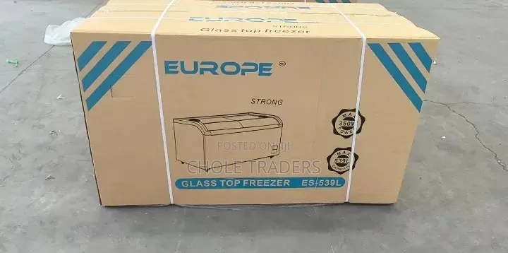 539-Liters Europe 2-Door Showcase / Display Chest Freezer