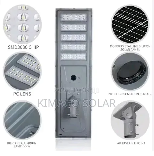Ultra Bright 500w Solar Street Light | 250 Leds 130lm/W Power