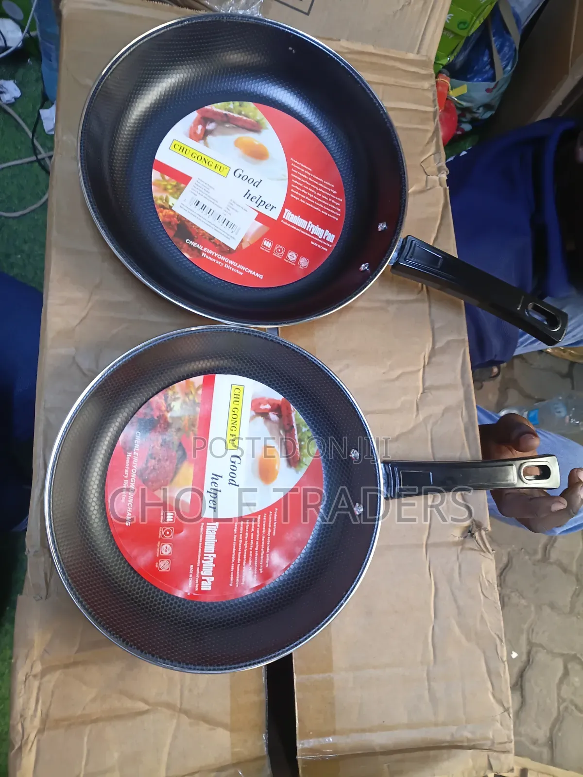 2pcs Chu Gong Fu Titanium Frypan