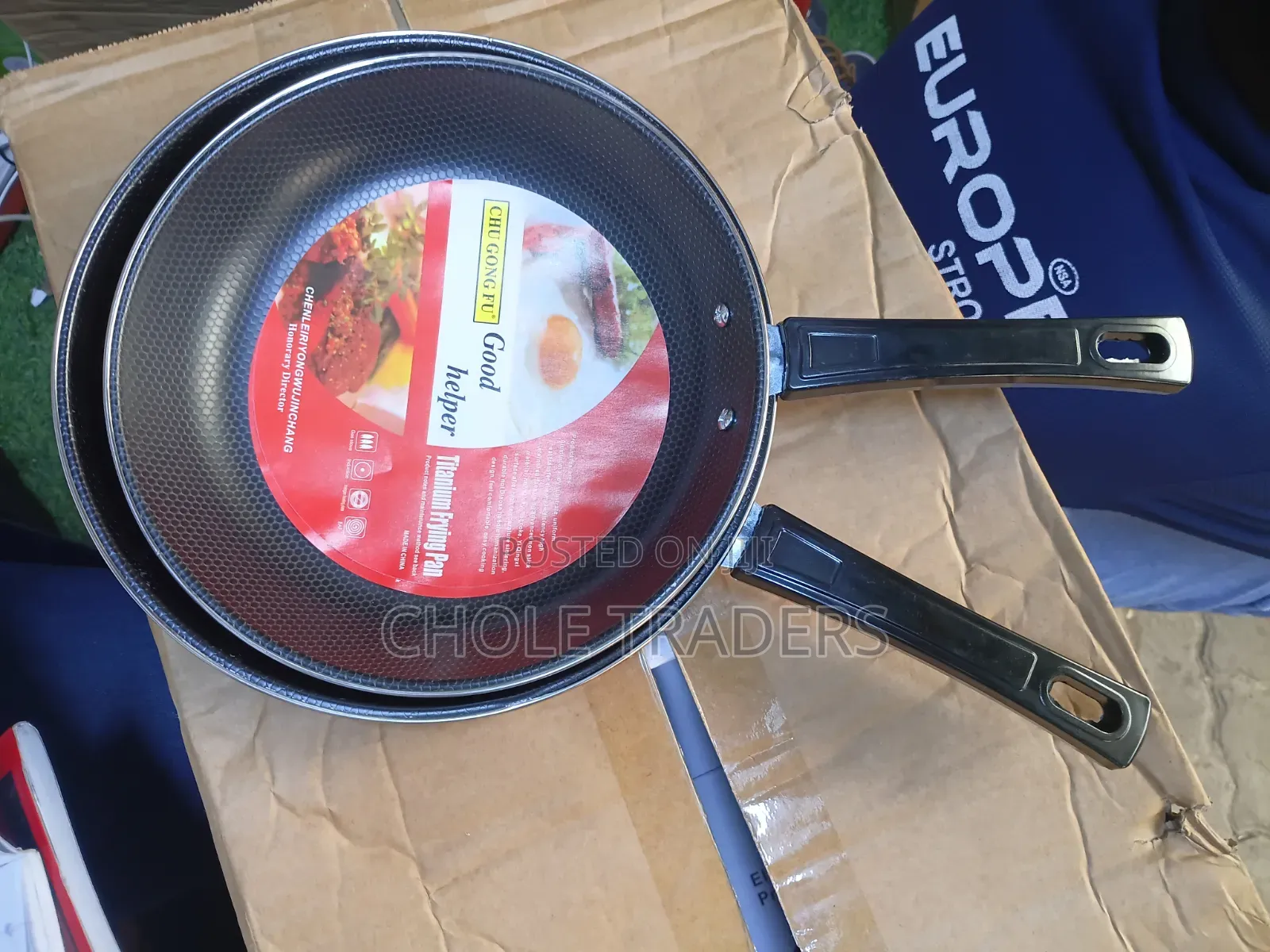 2pcs Chu Gong Fu Titanium Frypan