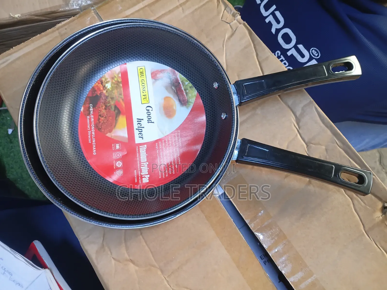 2pcs Chu Gong Fu Titanium Frypan