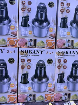 Sokany 2-in-1 Wonder Chopper/ Grinder for Meat, Vegetables, and Sauces