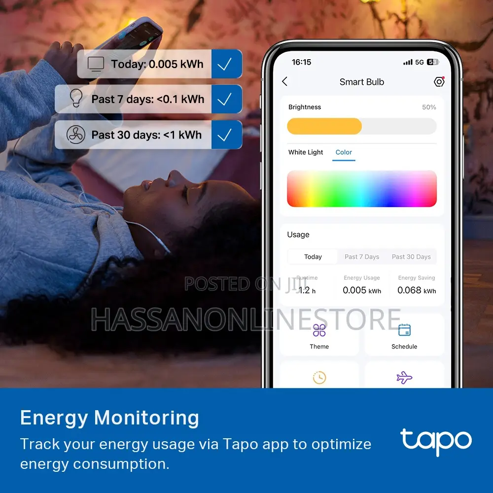 Tp-Link Tapo L535e Smart Wi-Fi Light Bulb, Multicolor 75w
