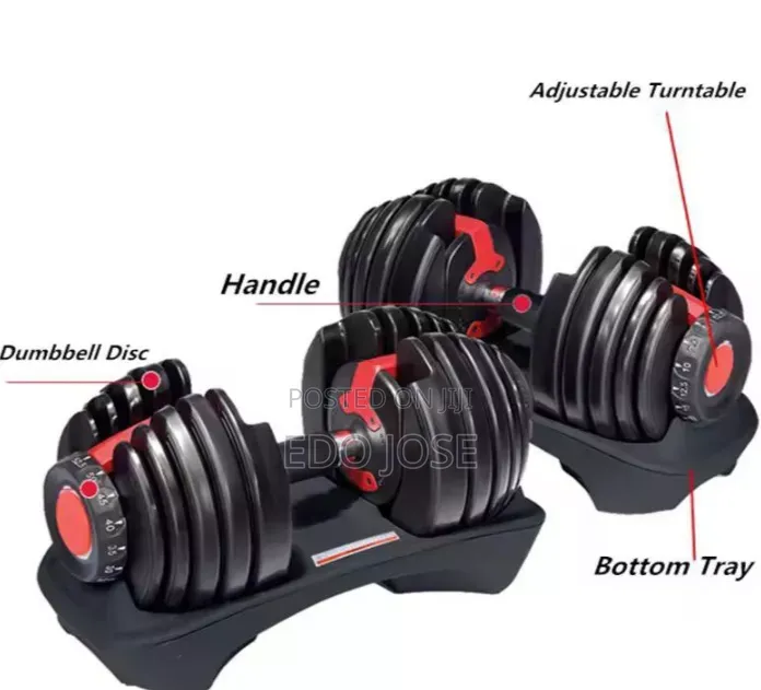 Adjustable Dumbbell 24kg Pair2 (Single-Spin Lock)