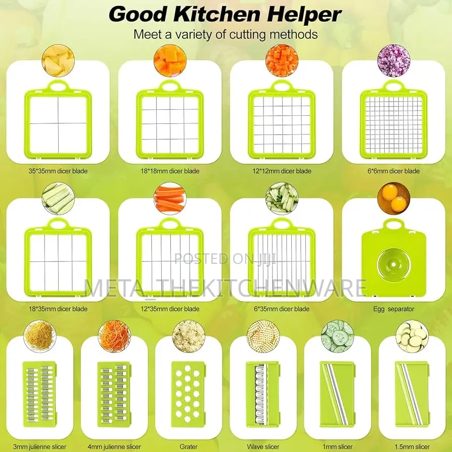 Multifunctional Vegetable Chopper 22 in 1