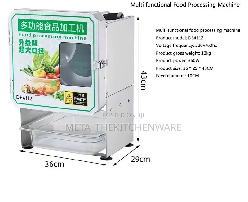 Multifunction Vegetable And Crips Cutting Machine