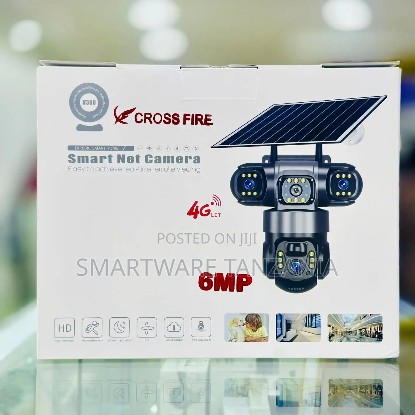 Cross Fire V380 6mp 4g Solar Smart Net Camera PTZ Outdoor