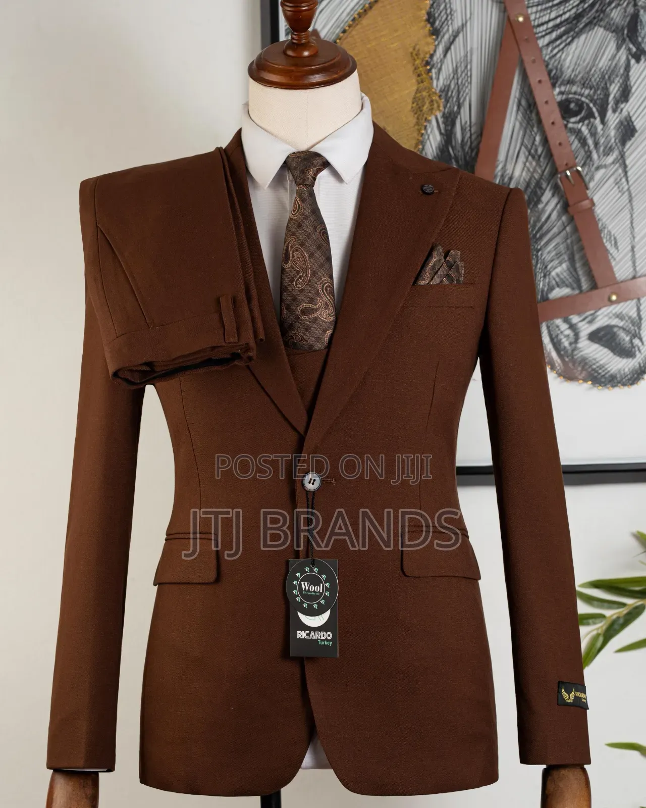 Brick Red Men New Look Suits