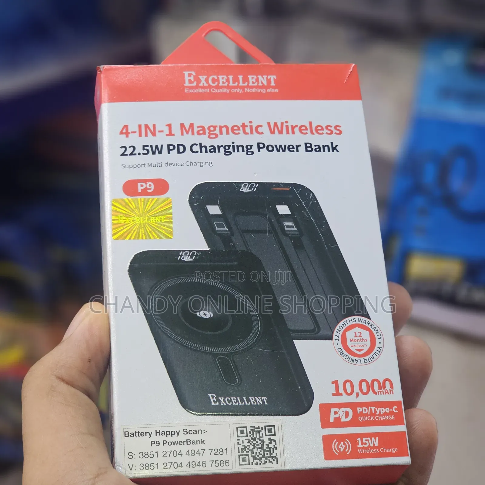 Excellent 4-in-1 Magnetic Wireless Power Bank.