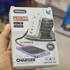 Rack Charger 2pd+2usb Safe Fast Charger Station.