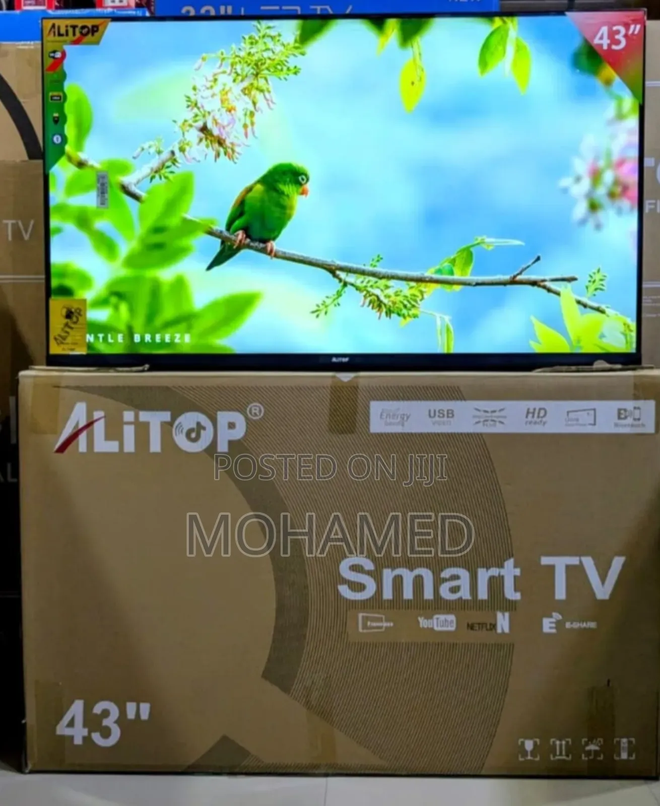 Alitop 43” Smart Tv – Frameless Design