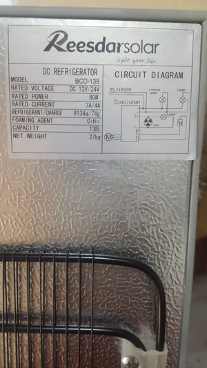 Reesdarsolar Dc Refrigerator BCD 138