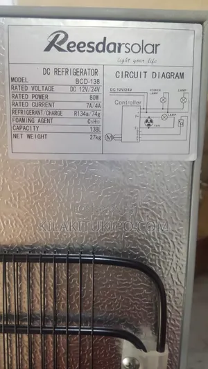BCD-138l Reesdarsolar Fridge 80w