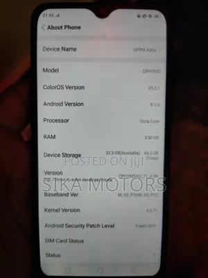 Oppo A5s (AX5s) 64 GB Black