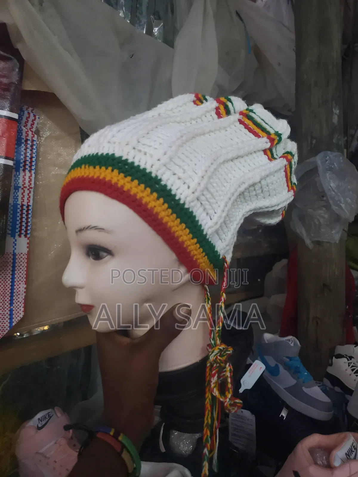 Men's Hat Jamaican Calture Material Thread Special for Dreadlocks