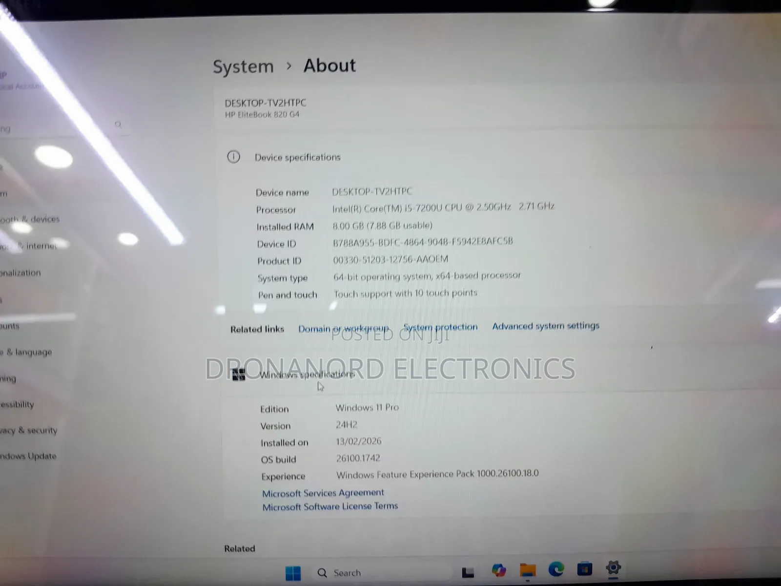 Laptop HP EliteBook 820 G4 8GB Intel Core i5 SSD 256GB
