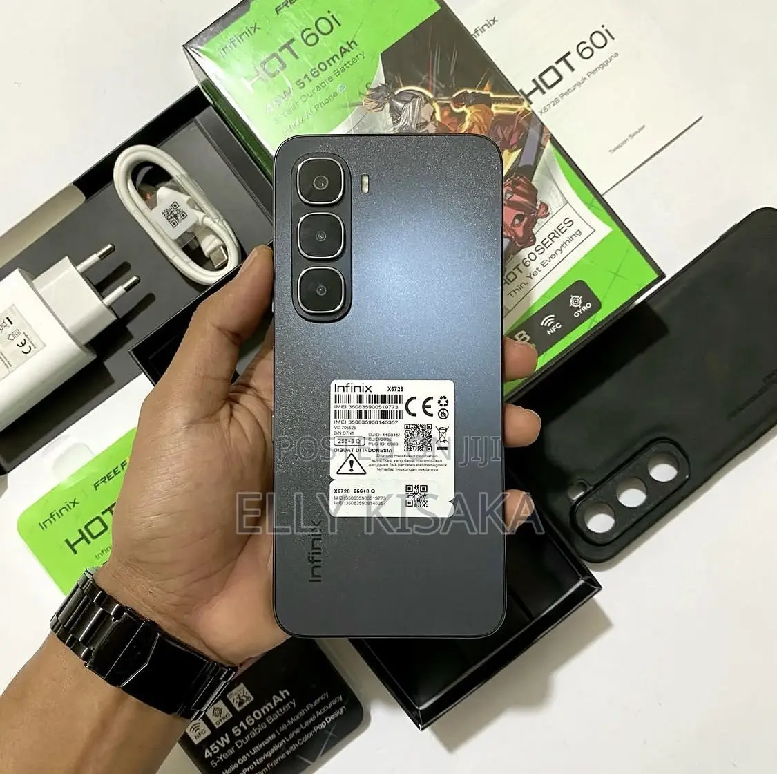 New Infinix Hot 60i 128 GB Black