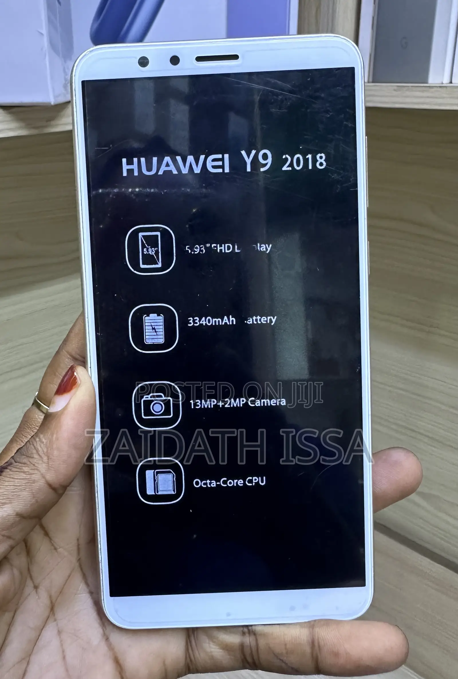 New Huawei Y9 2018 128 GB Silver
