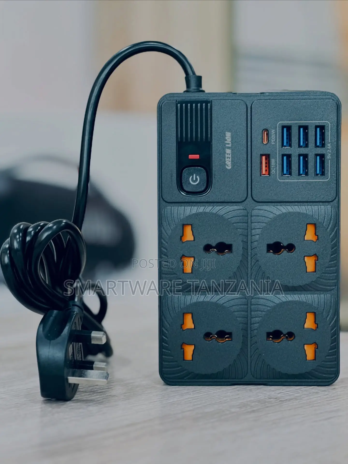 Green Lion Power Board 4 Universal Sockets Pd20w Qc Usb Hub