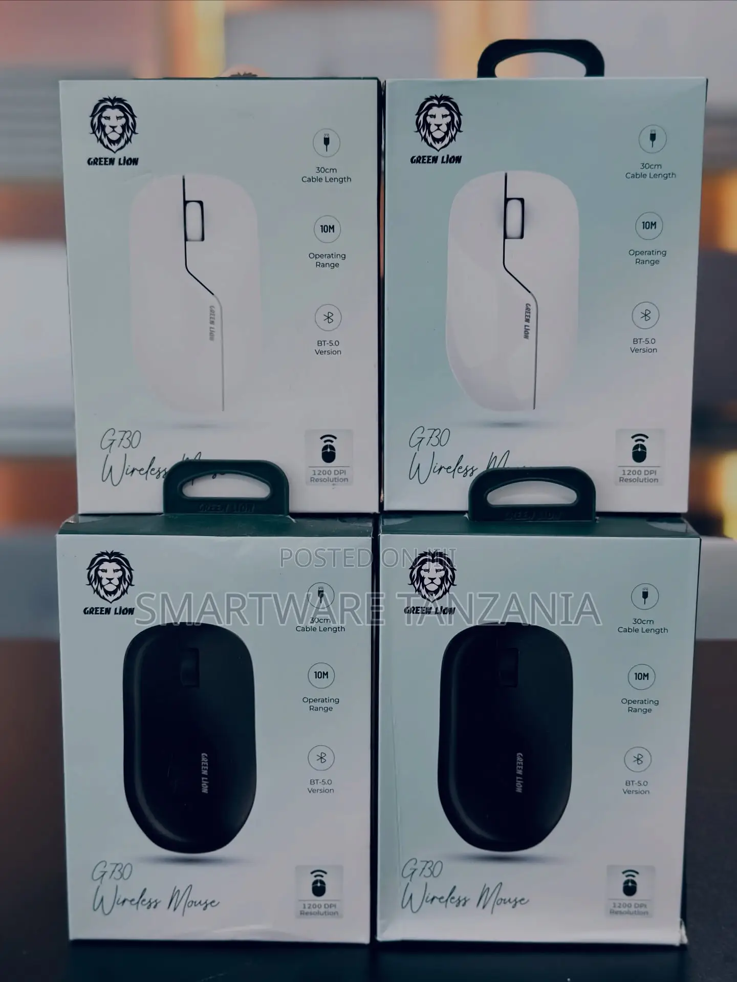 Green Lion G730 Wireless Mouse Bluetooth 5.0 1200 Dpi 10m Range