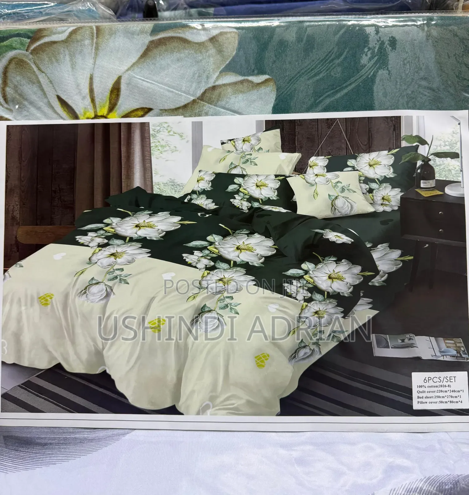 Bedding Set (King Size)  Duvet Cover 1
 Shuka 1
 Foronya 4