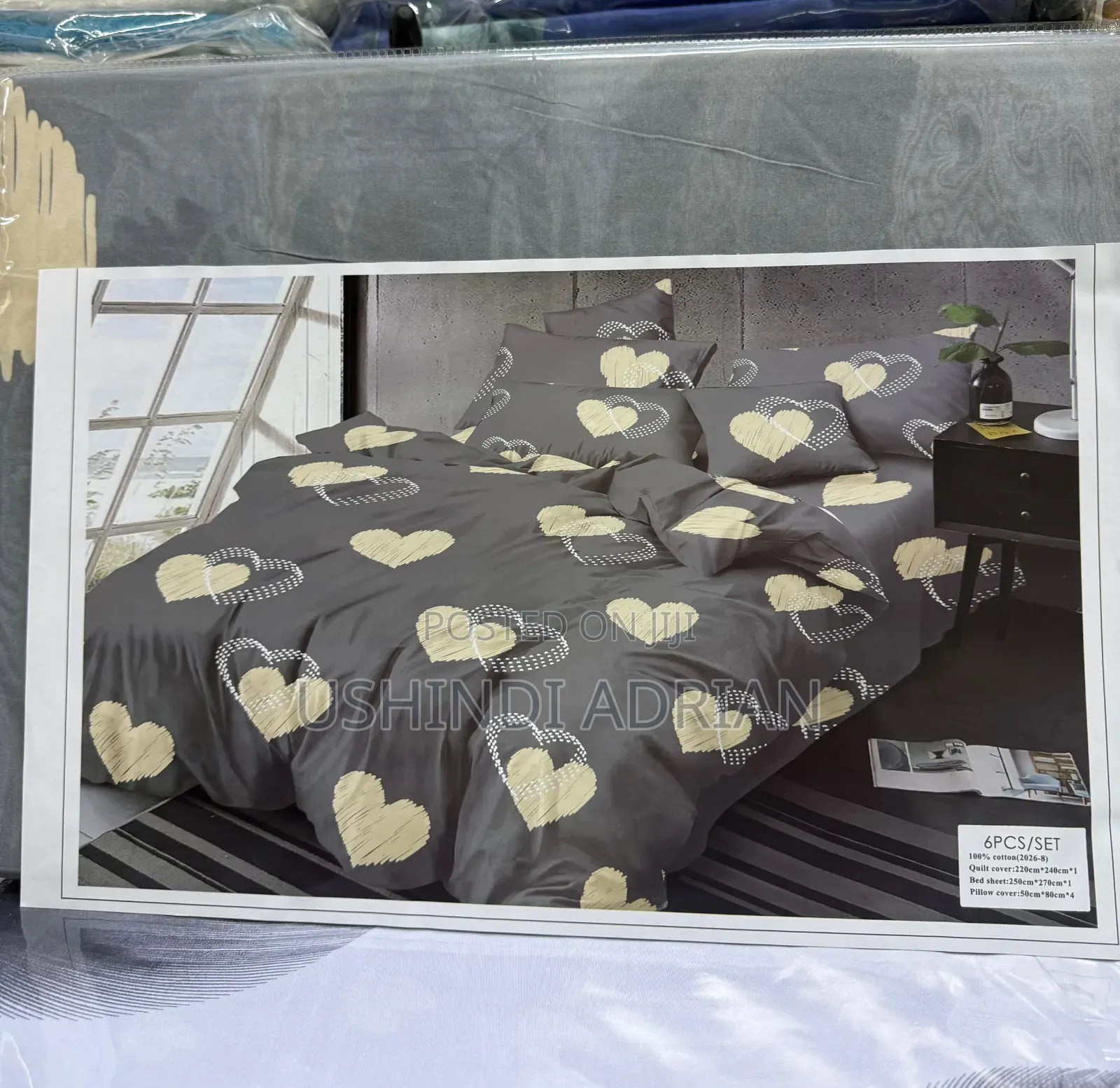Bedding Set (King Size)  Duvet Cover 1
 Shuka 1
 Foronya 4