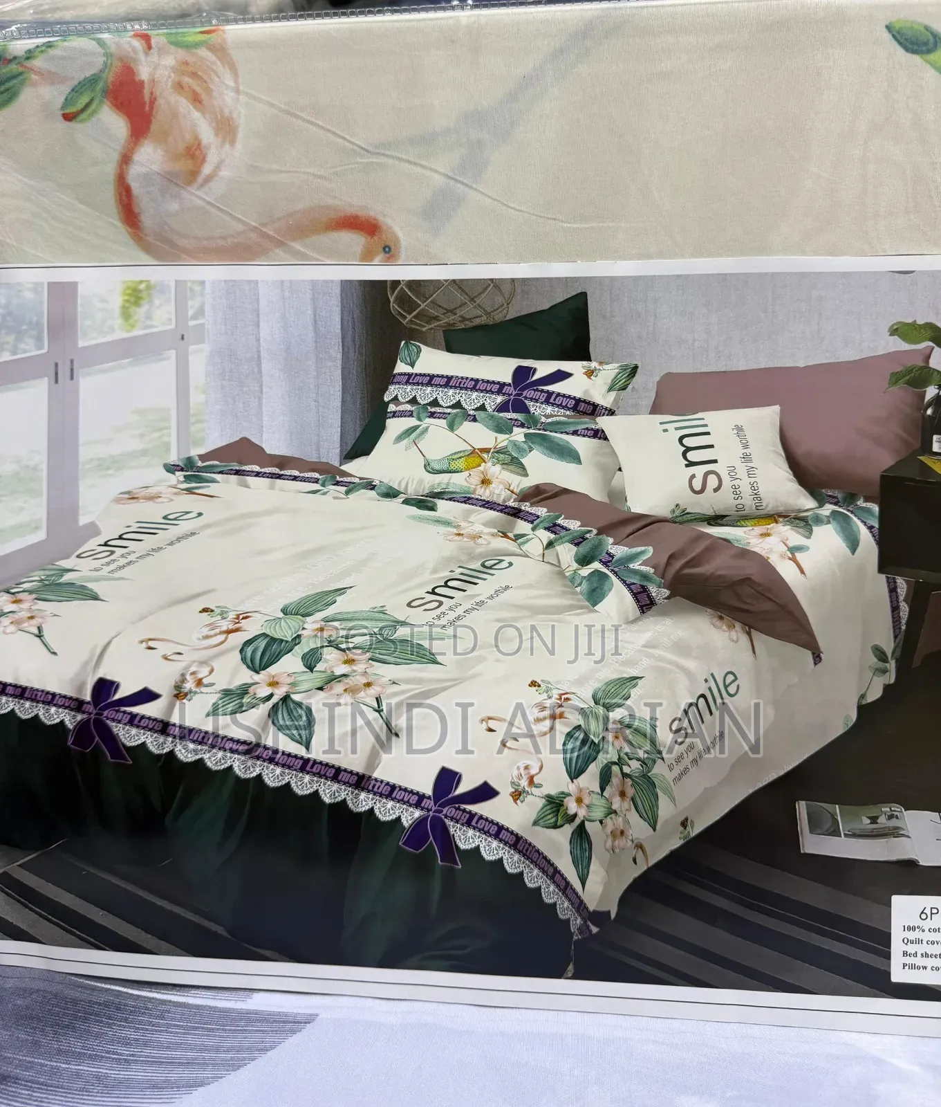 Bedding Set (King Size)  Duvet Cover 1
 Shuka 1
 Foronya 4