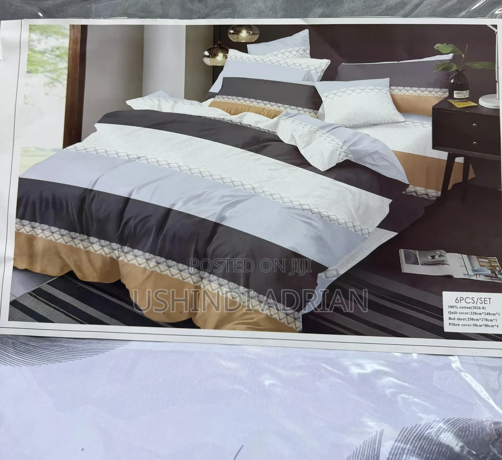 Bedding Set (King Size)  Duvet Cover 1
 Shuka 1
 Foronya 4