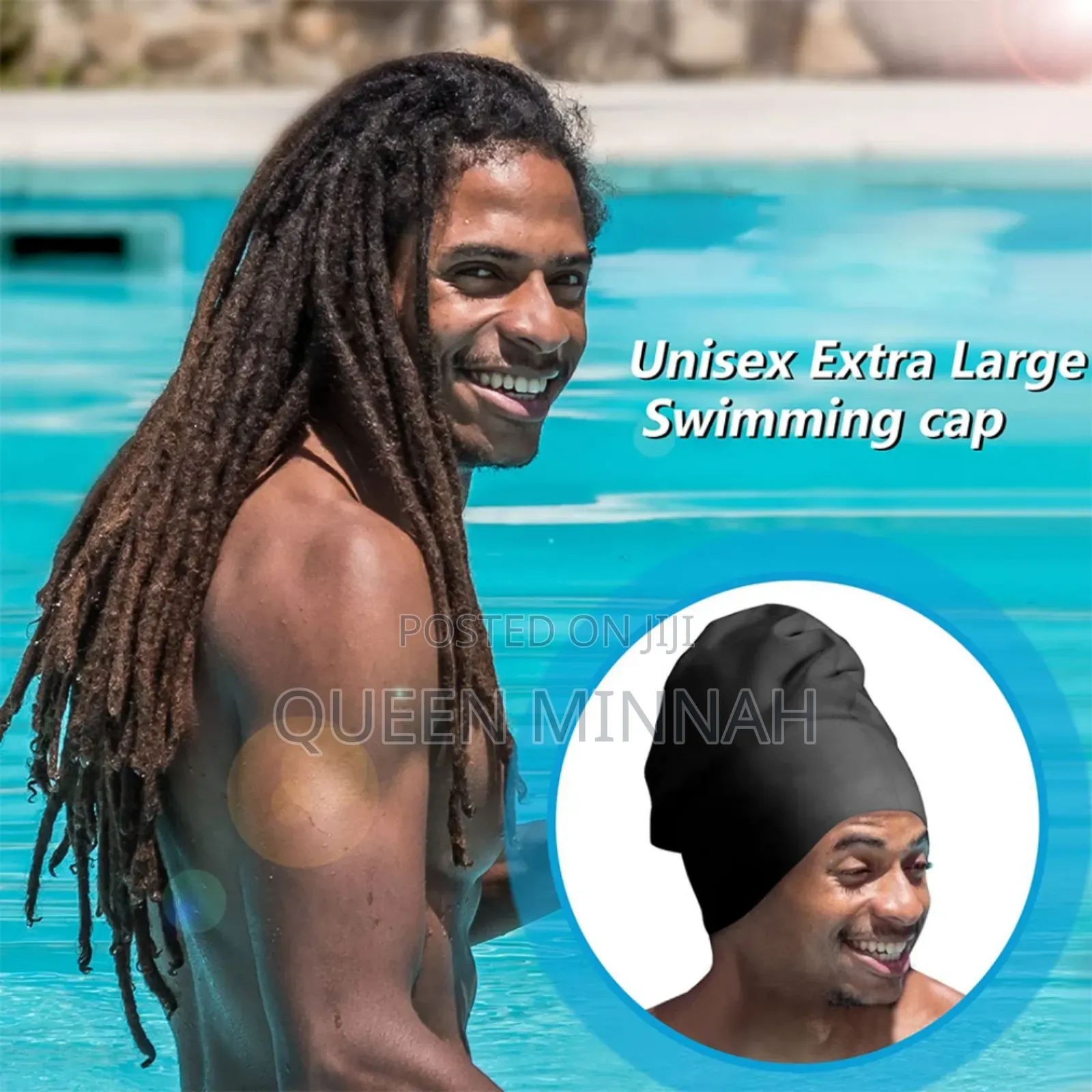Extra Large Silicone Swimming Cap For Long Hair