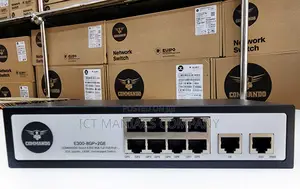 Commando 8 Gigaports + 2 Gigaports Ethernet Uplink Poe Switch