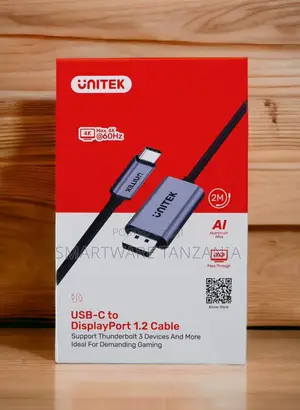 Unitek Usb-C to Displayport 1.2 Cable 60hz 2m Gaming