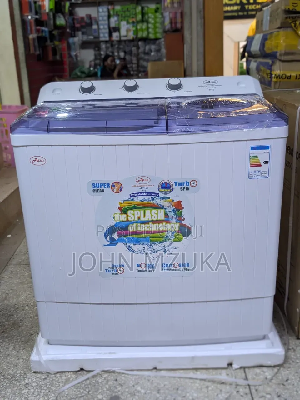 Washing Machine 16kg From Aero , Sem Automatic