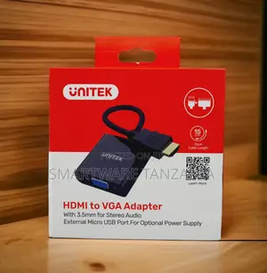Unitek Hdmi to Vga Adapter With 3.5mm Stereo Audio 15cm