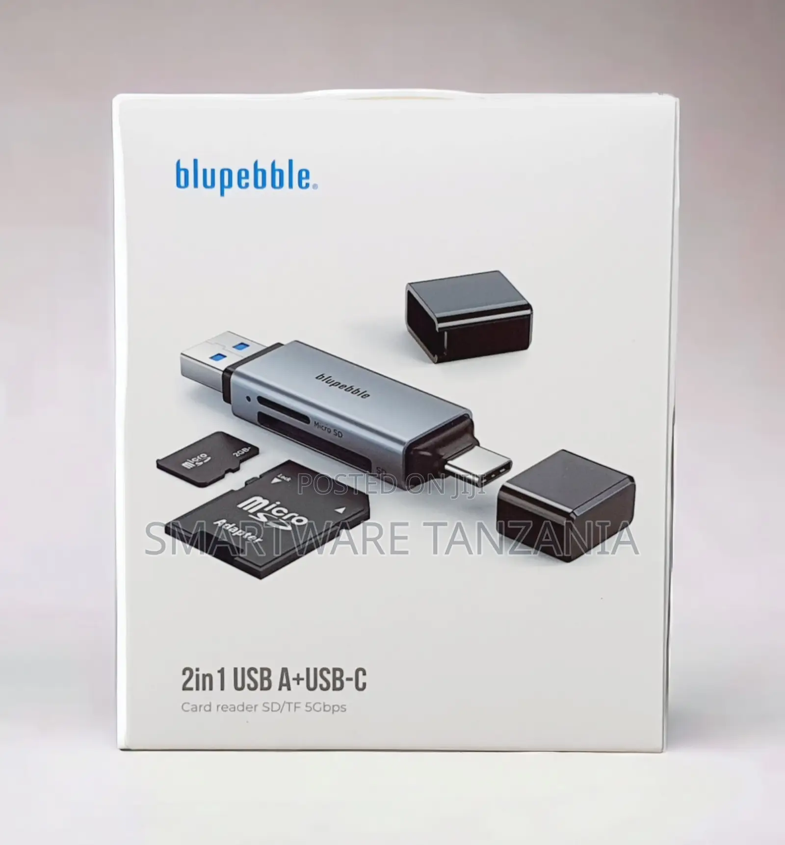 Blupebble 2 in 1 Usb-a Usb-C Card Reader Sd Tf 5gbps Speed