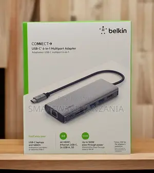 Belkin Connect Usb-C 6-in-1 Multiport Adapter 100w Hdmi
