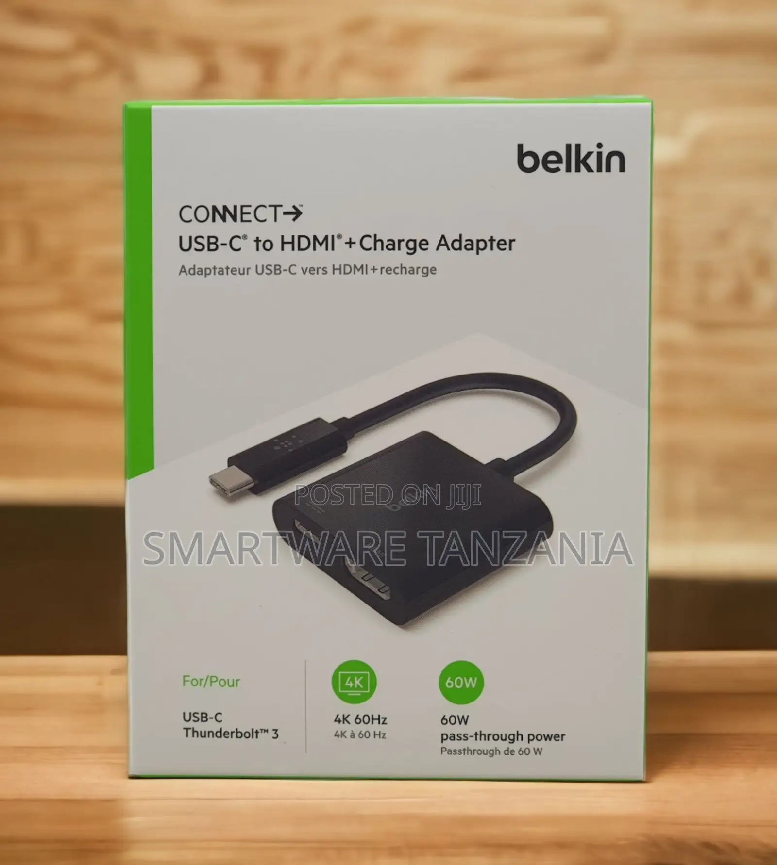 Belkin Connect Usb-C to Hdmi Adapter 60hz 60w Charge