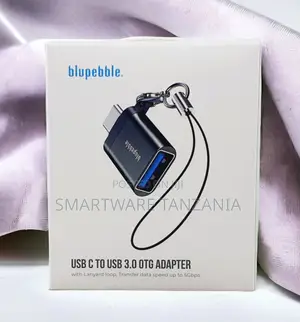 Blupebble Usb-C to Usb 3.0 Otg Adapter 5gbps Black Loop
