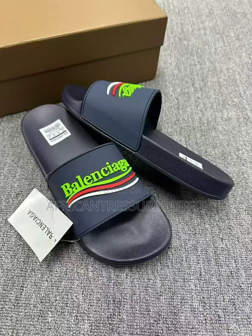 Balenciaga Pool Slides With 3d Logo Collection Available Size 40–46