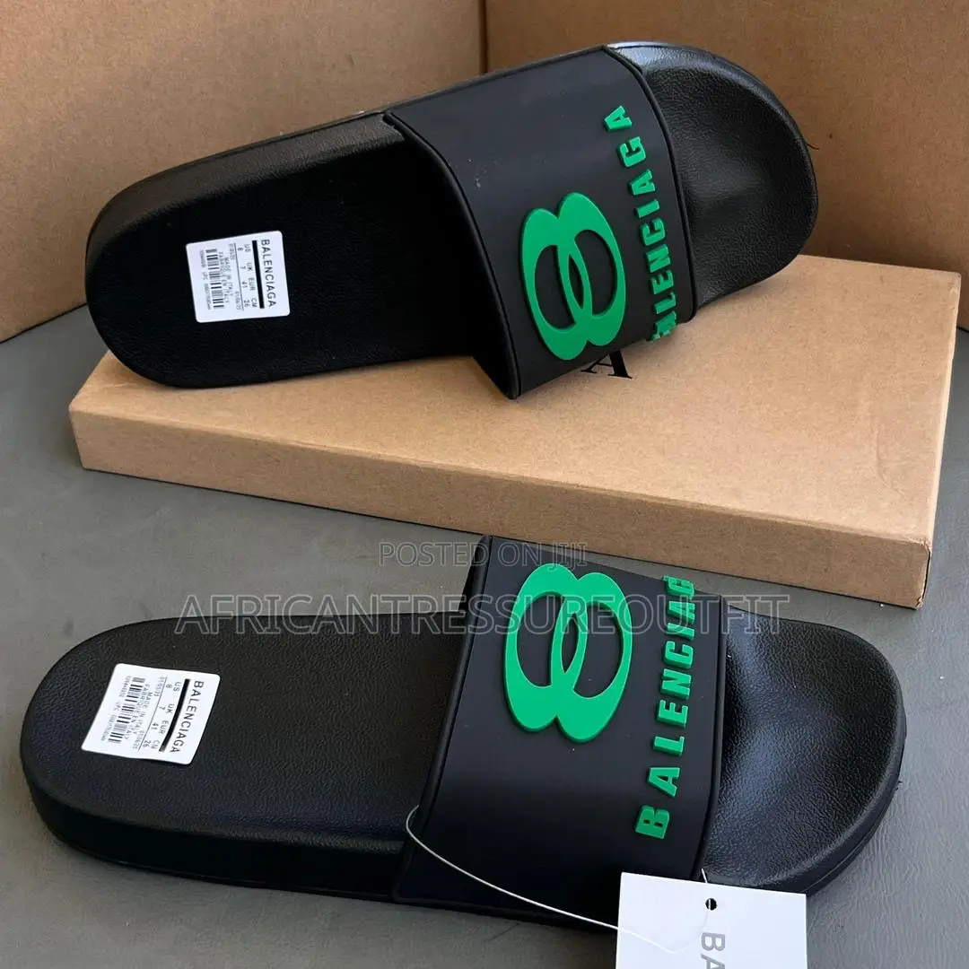 Balenciaga Pool Slides With 3d Logo Collection Available Size 40–46